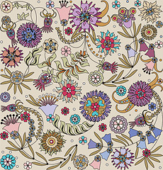Image showing floral design seamless 