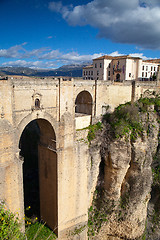 Image showing Very famous bridge in Ronda 