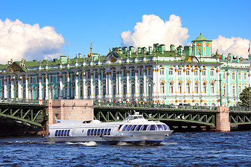 Image showing meteor - hydrofoil boat in St. Petersburg