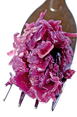 Image showing Cooked red kale