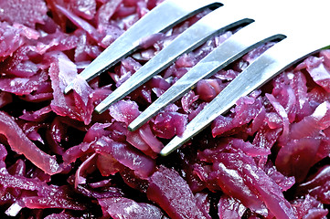 Image showing Cooked red kale