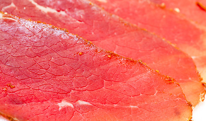 Image showing Slices of Smoked Meat