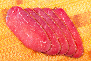 Image showing Slices of Smoked Meat