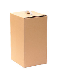 Image showing Corrugated Cardboard Box with Handle