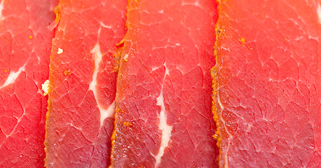 Image showing Slices of Smoked Meat