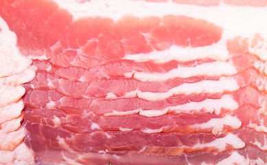 Image showing Fresh Sliced Bacon