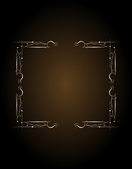 Image showing Luxury golden frame pattern