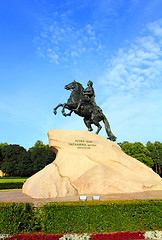 Image showing Peter 1 monument in Saint-petersburg