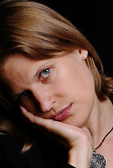 Image showing sad woman