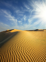 Image showing evening desert