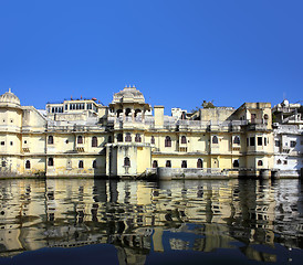 Image showing palace and lake in Udaipur India