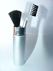 Image showing cosmetics brushes