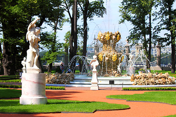 Image showing renovated Summer garden park in St. Petersburg