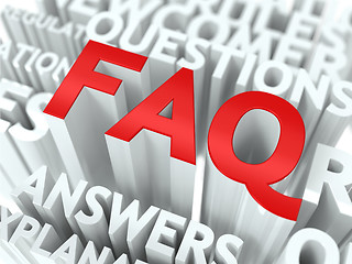 Image showing FAQ Concept.