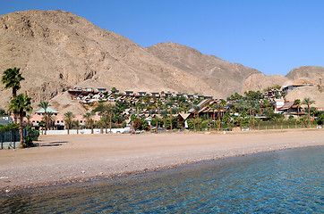 Image showing Red Sea Coast in Israel