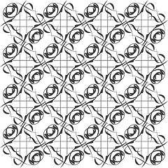 Image showing abstract monochrome seamless pattern