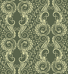 Image showing Abstract decorative seamless floral background