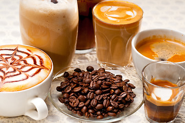 Image showing selection of different coffee type