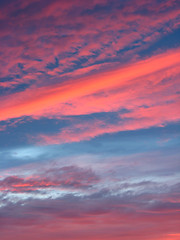 Image showing The landscape with heaven and sunset