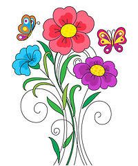 Image showing Kidstyle flower illustration