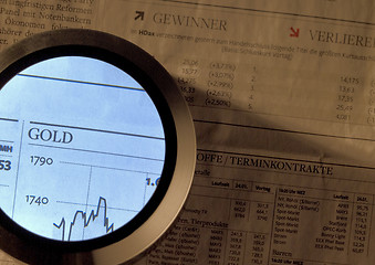 Image showing gold index and magnifier