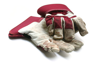 Image showing Used gardening / work gloves