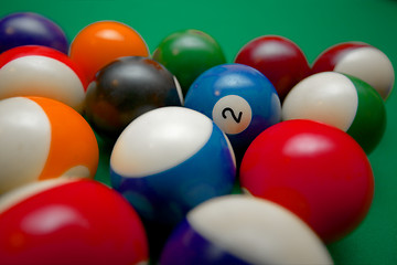 Image showing Billiards balls