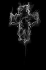 Image showing cross smoke