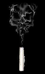 Image showing abstract smoke skull