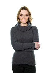 Image showing young woman in sweater