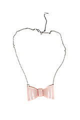 Image showing Chain with a pink bow