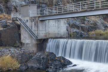 Image showing river diversion dam