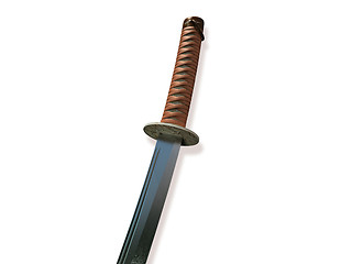 Image showing  japanese sword (3d, isolated)