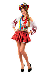 Image showing woman in the Ukrainian national clothes