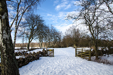 Image showing Open gate