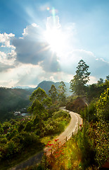 Image showing mountains landscape and road