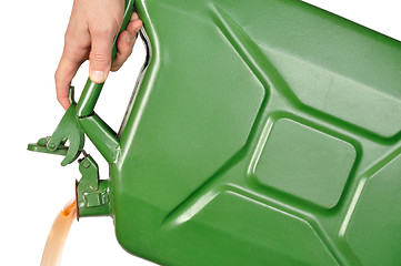 Image showing Hand with Jerrycan