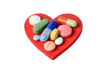 Image showing Heart and Pills