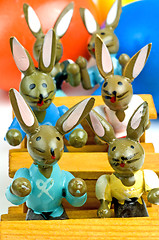 Image showing Easter bunnies at school