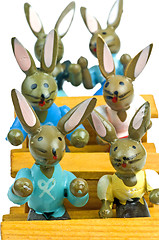 Image showing Easter bunnies at school