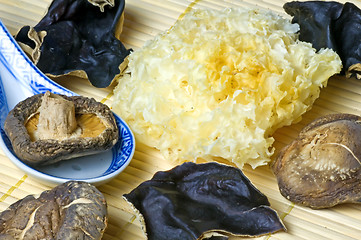 Image showing Shiitake and jew's ear mushroom