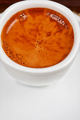 Image showing Deliicous coffee closeup