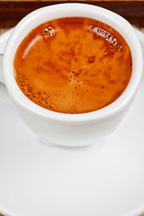 Image showing Deliicous coffee closeup