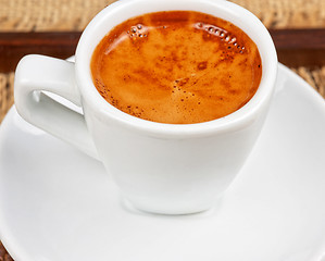 Image showing Deliicous coffee closeup