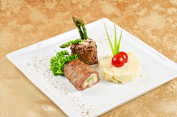 Image showing Grilled meat rolls