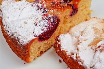 Image showing pie with apple, pear and plum