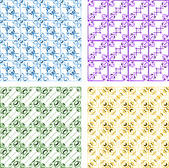 Image showing seamless patterns set