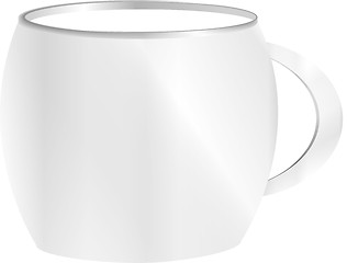 Image showing tea cup isolated on white front view