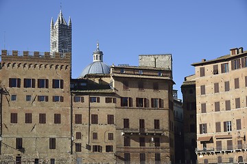 Image showing Ancient palace in Siena