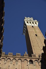 Image showing Torre del Mangia (Siena)